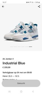Air jordan 4 44,5 10,5 military blue, Nieuw, Sneakers, Blauw, Jordan