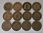 lot de 12 Deutsches Reich 5 pfennig 1876 - 0,50 euro pièce, Enlèvement ou Envoi, Monnaie en vrac, Allemagne