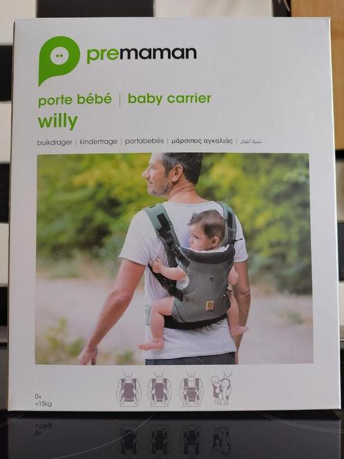 Porte bébé Prémaman Willy dorsal et ventral max 15 kg, Enfants & Bébés, Porte-bébés & Écharpe porte bébé, Comme neuf, Enlèvement