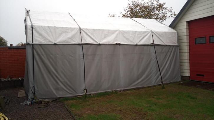 Tenthal, opslagtent, werktent  constructie 4x8 m Toolport, Diversen, Overige Diversen, Gebruikt, Ophalen