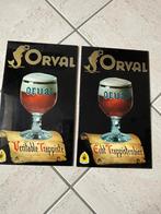 Glacoïde ORVAL  français et néerlandais  quality contrôle, Enlèvement ou Envoi, Comme neuf, Panneau, Plaque ou Plaquette publicitaire