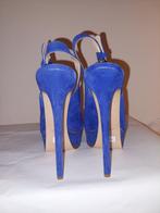 295C* Casadei - sexy sandales bleues full cuir tal 16 cm(39), Comme neuf, Bleu, Casadei, Envoi
