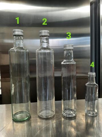 Nieuwe glazen flessen 100ml tot 500ml - Type Dorica