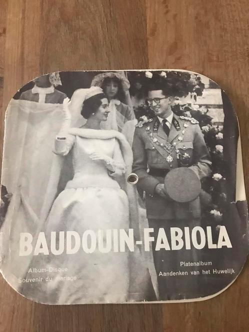 Mariage Baudouin Fabiola rareté disques, Antiquités & Art, Antiquités | Plateaux