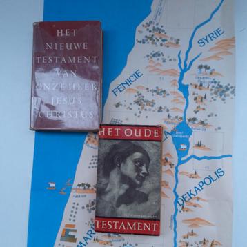 Oud Testament + Nieuw Testament. beschikbaar voor biedingen