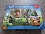 Boîte contenant 3 puzzles "The Good Dinosaur" (49 pièces ), Kinderen en Baby's, Ophalen of Verzenden, 10 tot 50 stukjes, Zo goed als nieuw