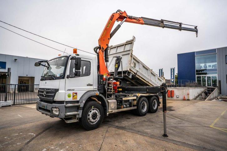 Mercedes-Benz AXOR 2633+BIBENNE+PALFINGER 18T/m /3XHydr., Auto's, Vrachtwagens, Bedrijf, Te koop, Airconditioning, Elektrische ramen