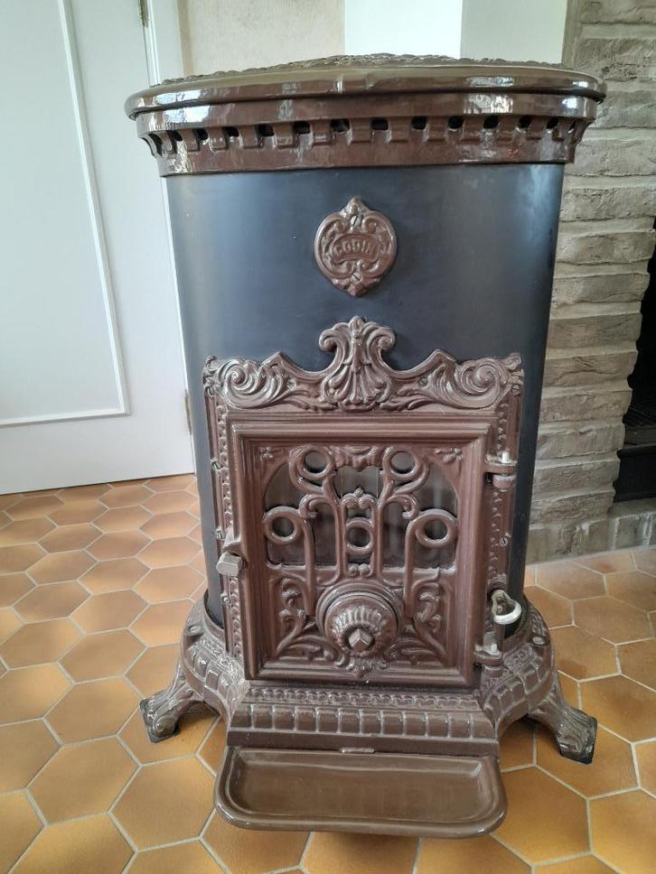 Godin allesbrander hout kolen, Huis en Inrichting, Kachels, Gebruikt, Vrijstaand, Allesbrander, Hout, Ophalen