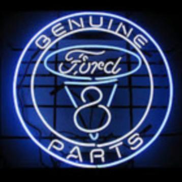 Ford V8 genuine parts neon en andere garage showroom neons beschikbaar voor biedingen