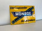 Monroe oud garage reclamebord, Verzamelen, Ophalen of Verzenden, Gebruikt, Reclamebord