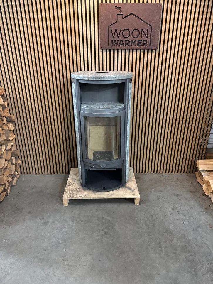 25143 Speksteenkachel Scan 29, Huis en Inrichting, Kachels, Gebruikt, Vrijstaand, Houtkachel, Hout, Ophalen