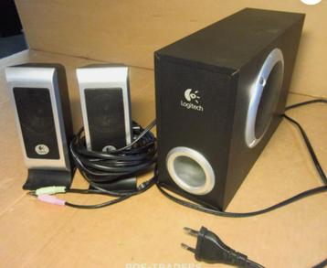 Logitech S200 speakerset, Enlèvement, Utilisé, Logitech