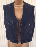 Vintage Mouwloze Jeansvest in Donker Marineblauw - 38, Kleding | Dames, Maat 38/40 (M), Blauw, Ophalen of Verzenden, Zo goed als nieuw
