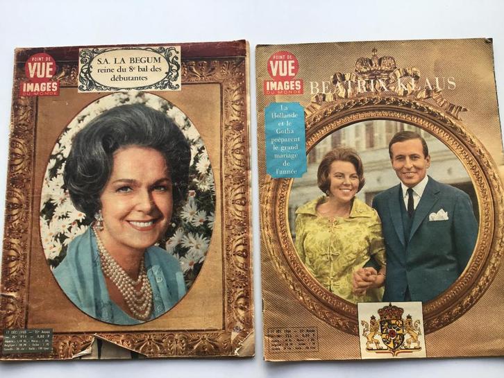 2 oude tijdschriften "Point de Vue Images" 1965/1966, Verzamelen, Tijdschriften, Kranten en Knipsels, Tijdschrift, Ophalen of Verzenden
