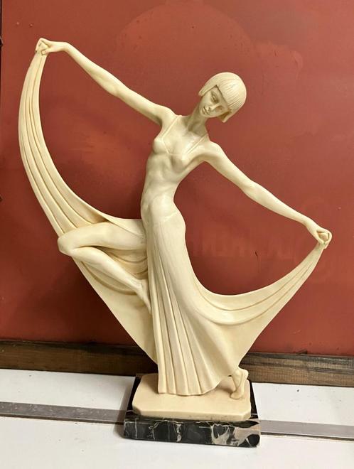 Beeld A. Santini - Art Deco, Antiquités & Art, Art | Sculptures & Bois, Enlèvement