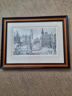 Pentekening van Brugge, Antiek en Kunst, Kunst | Tekeningen en Fotografie, Ophalen