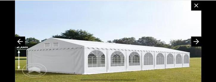 Te koop zeer degelijke (nieuwe) grote partytent tent, Tuin en Terras, Partytenten, Partytent, 8 meter of meer, 6 meter of meer
