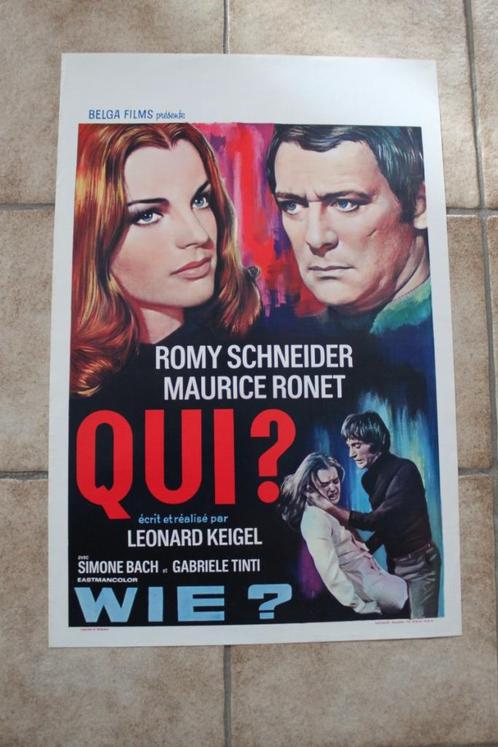 filmaffiche Romy Schneider Qui 1970 filmposter, Verzamelen, Posters, Zo goed als nieuw, Film en Tv, A1 t/m A3, Rechthoekig Staand
