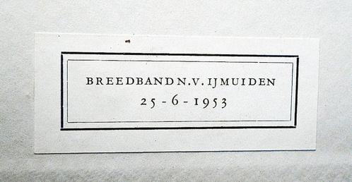 Breedband N.V., IJmuiden - 1953 - 1e dr - Herdenkingsuitgave, Boeken, Catalogussen en Folders, Zo goed als nieuw, Verzenden