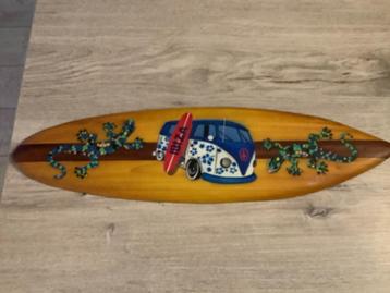 Planche de surf décorative en bois Volkswagen (50x14 cm)
