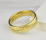 24-karaats vergulde Lord of the Rings-ring, Handtassen en Accessoires, Ringen, Ophalen of Verzenden, Nieuw, Goud, Goud