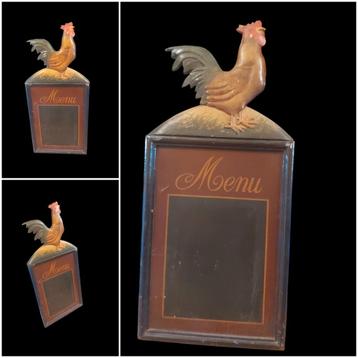 Ancien cadre menu vintage "Art populaire " beschikbaar voor biedingen