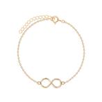 Armband in roségoud verguld zilver Infinity symbool, Ophalen of Verzenden, Nieuw, Zilver
