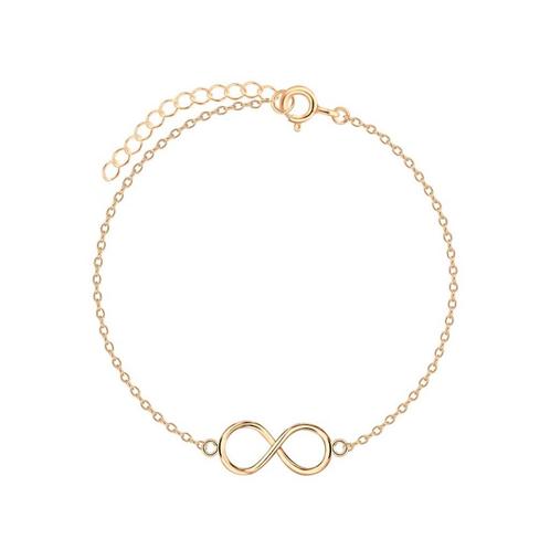 Armband in roségoud verguld zilver Infinity symbool, Handtassen en Accessoires, Armbanden, Nieuw, Zilver, Ophalen of Verzenden
