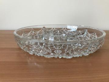 Plat à 5 compartiments en cristal pour apéritifs / Neuf !!! beschikbaar voor biedingen