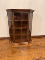 Vitrinekast, Ophalen, Eikenhout, 50 tot 100 cm, Zo goed als nieuw