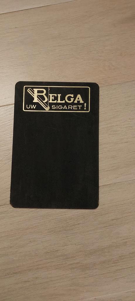 Oud krijt kaartbordje BELGA " Uwe Sigaret ", Verzamelen, Merken en Reclamevoorwerpen, Zo goed als nieuw, Gebruiksvoorwerp, Ophalen of Verzenden