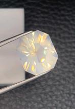 Natuurlijke melkkwarts „Feu Rose-Peach” — 9.07 ct — Shine On, Handtassen en Accessoires, Oorbellen, Ophalen of Verzenden, Roze