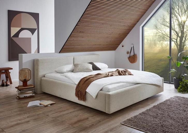 Design bed Valerie 140, 160 of 180 x 200 cm met opbergruimte, Huis en Inrichting, Slaapkamer | Bedden, Nieuw, Tweepersoons, 160 cm