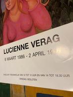 Vintage poster, kunstgalerij De Vuyst - Lucienne Verag 1986, Deurposter of groter, Ophalen of Verzenden, Reclame, Rechthoekig Staand