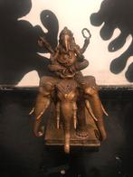 PRACHTIG OUD BRONZEN BEELD GANESHA, Antiek en Kunst, Ophalen