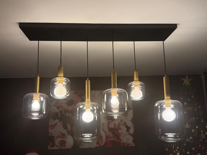Hanglamp, Maison & Meubles, Lampes | Suspensions, Comme neuf, Verre, Enlèvement ou Envoi