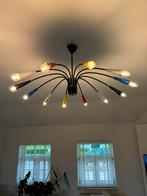 Sputnik- spider lamp jaren 50, Huis en Inrichting, Lampen | Kroonluchters, Gebruikt, Metaal, Ophalen