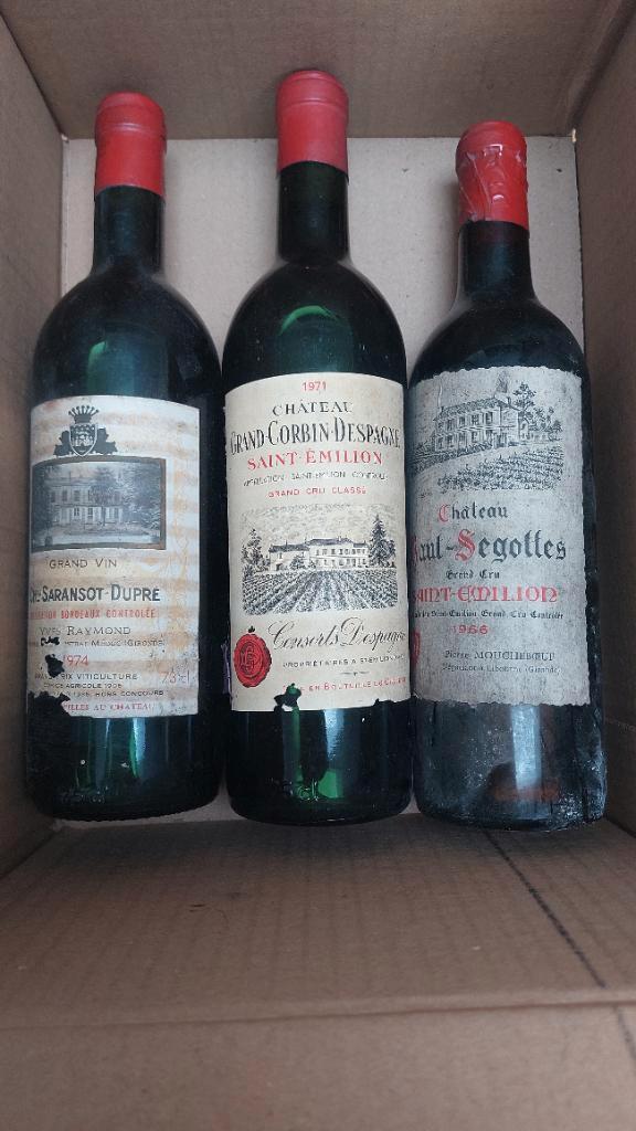 3 rode wijnen. Keldervondst, Collections, Vins, Enlèvement