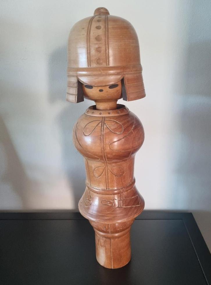 "Haniwa Bunjin" kokeshi van Sansaku Sekiguchi 36 cm, Antiek en Kunst, Kunst | Beelden en Houtsnijwerken, Verzenden
