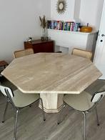 Travertin tafel, Huis en Inrichting, Ophalen, Overige materialen, Gebruikt, 100 tot 150 cm