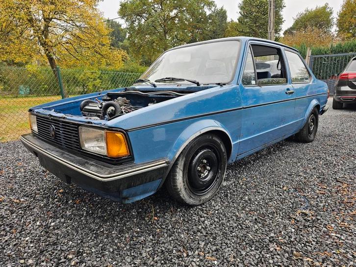 Volkswagen jetta mk1, Auto's, Volkswagen, Particulier, Jetta, Benzine, Coupé, 2 deurs, Handgeschakeld, Blauw, Stof, Ophalen