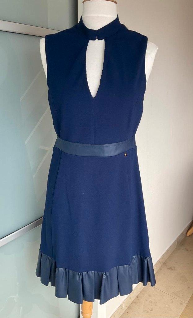 Donkerblauwe jurk Liu JO S / 36, Vêtements | Femmes, Robes, Taille 36 (S), Bleu, Longueur genou, Enlèvement ou Envoi