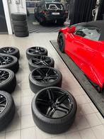 Velgen + banden Vossen HF-1 Gloss black 20” 9j - 10.5j, Auto-onderdelen, Banden en Velgen, Ophalen, Gebruikt, 285 mm, Banden en Velgen