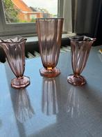Vintage Val saint Lambert vazen 3x, Antiek en Kunst, Ophalen