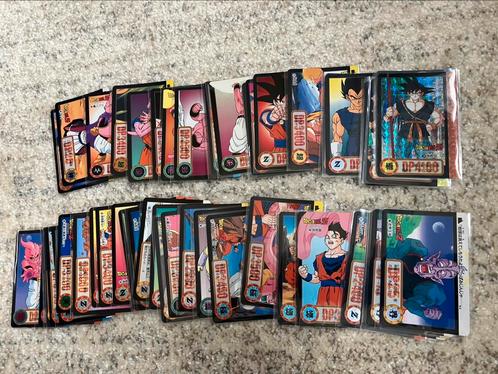50 verzamelbare Dragon Ball Carddass '93-'95 Bandai Japan, Hobby en Vrije tijd, Verzamelkaartspellen | Overige, Zo goed als nieuw