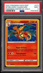 Special Delivery Charizard [Pokemon Center UK] PSA 9 SWSH075, Hobby en Vrije tijd, Verzamelkaartspellen | Pokémon, Verzenden, Zo goed als nieuw