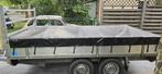 dubbelas plateau aanhangwagen geremd 2700kg, Auto diversen, Aanhangers en Bagagewagens, Ophalen, Gebruikt