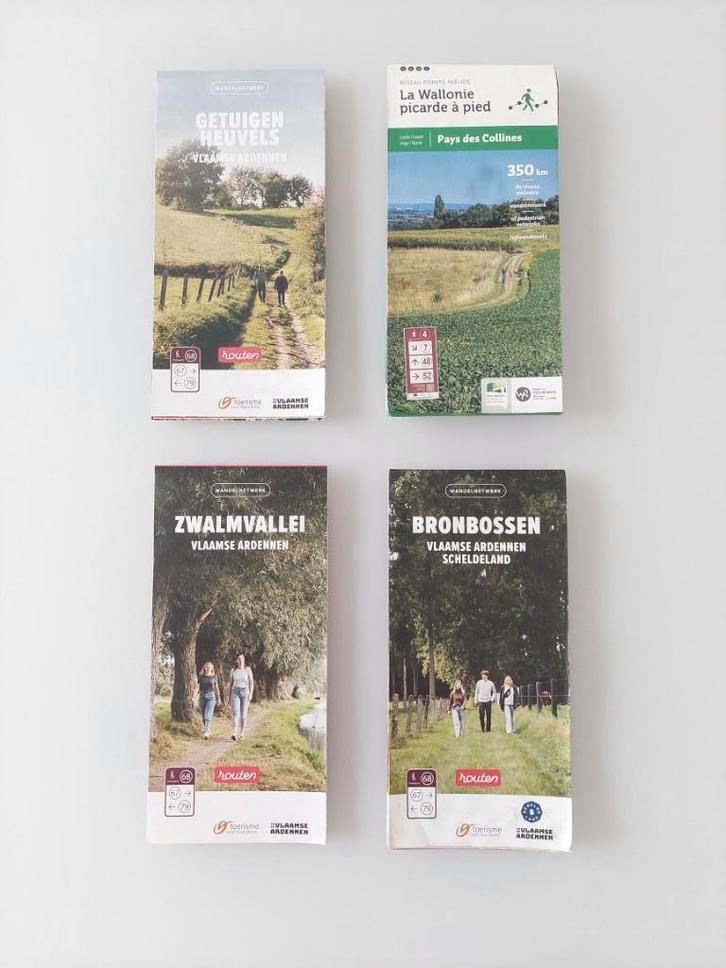 Set van 4 wandelkaarten, Boeken, Reisgidsen, Nieuw, Fiets- of Wandelgids, Benelux, Overige merken, Ophalen of Verzenden