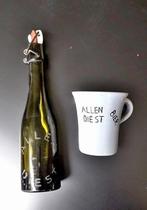 Bierflesje en beker "Allen" Diest, Utilisé, Enlèvement ou Envoi