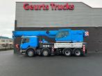 Scania P420 8X4 + FAUN HK 40 + JIB KRAAN/KRAN/CRANE/GRUA, Auto's, Vrachtwagens, Euro 5, Achterwielaandrijving, Scania, Blauw